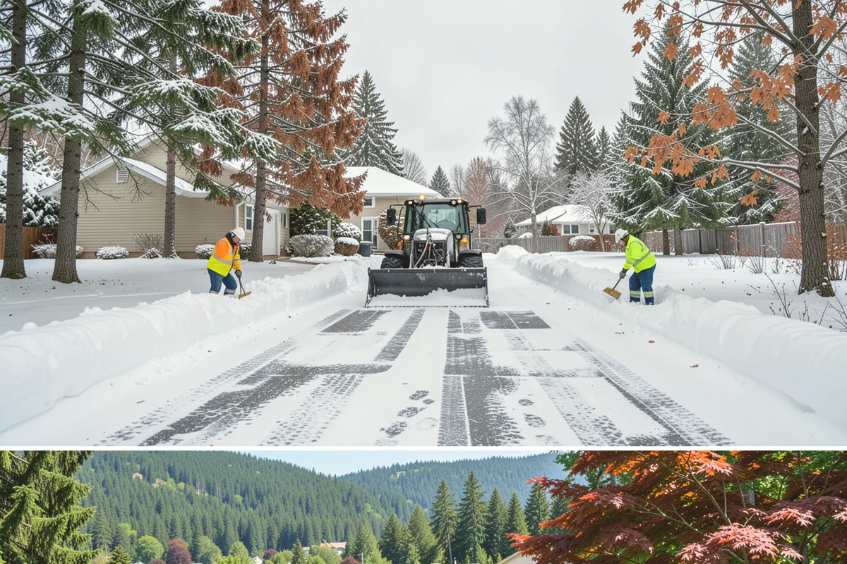 Business Entrance Clearing in Index, Snohomish County, WA - Entrance clearing matters most during January's freeze-thaw cycles when shaded doorways stay icy well into the day.
