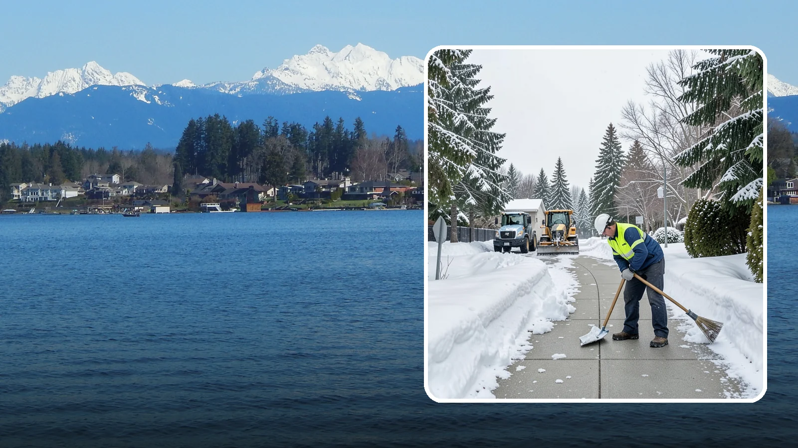 Business Entrance Clearing in Lake Stevens, Snohomish County, WA - Keep your business's front doors, entry walks, and thresholds safe and welcoming through every Western Washington ice event.