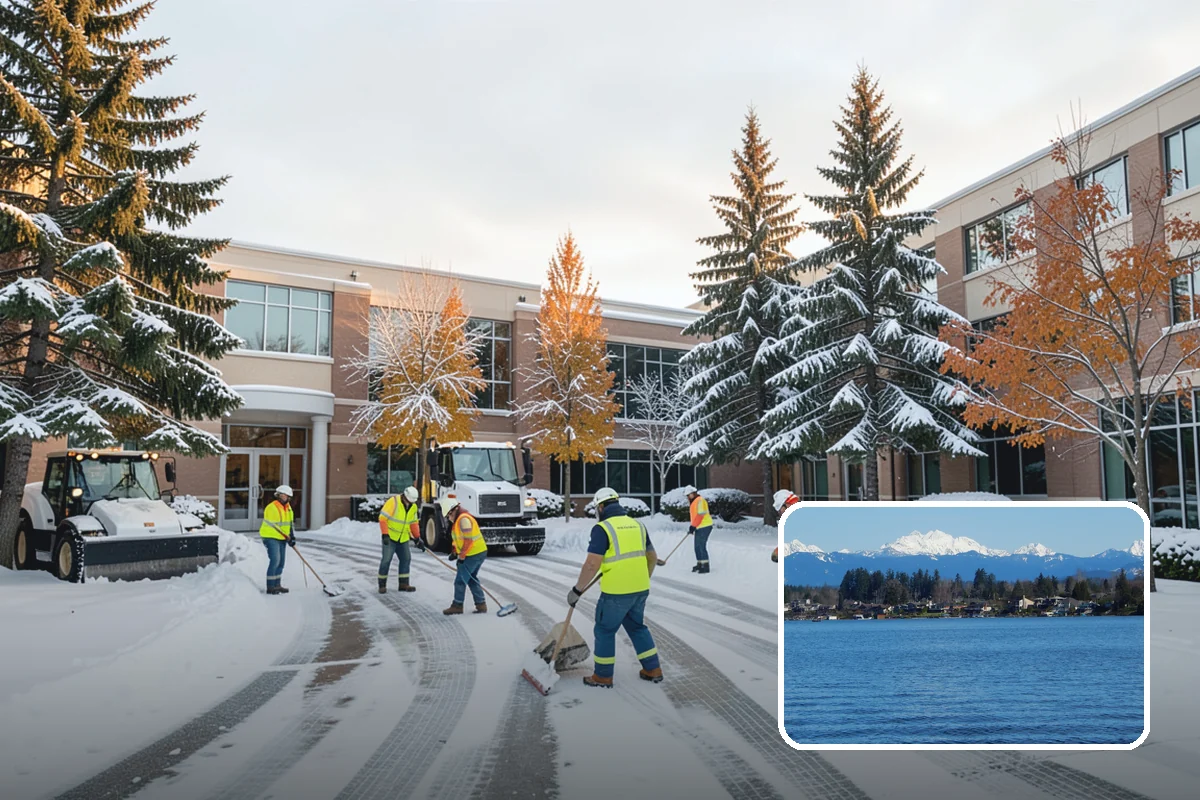 Business Entrance Clearing in Lake Stevens, Snohomish County, WA - Safe, welcoming doorways for staff and customers