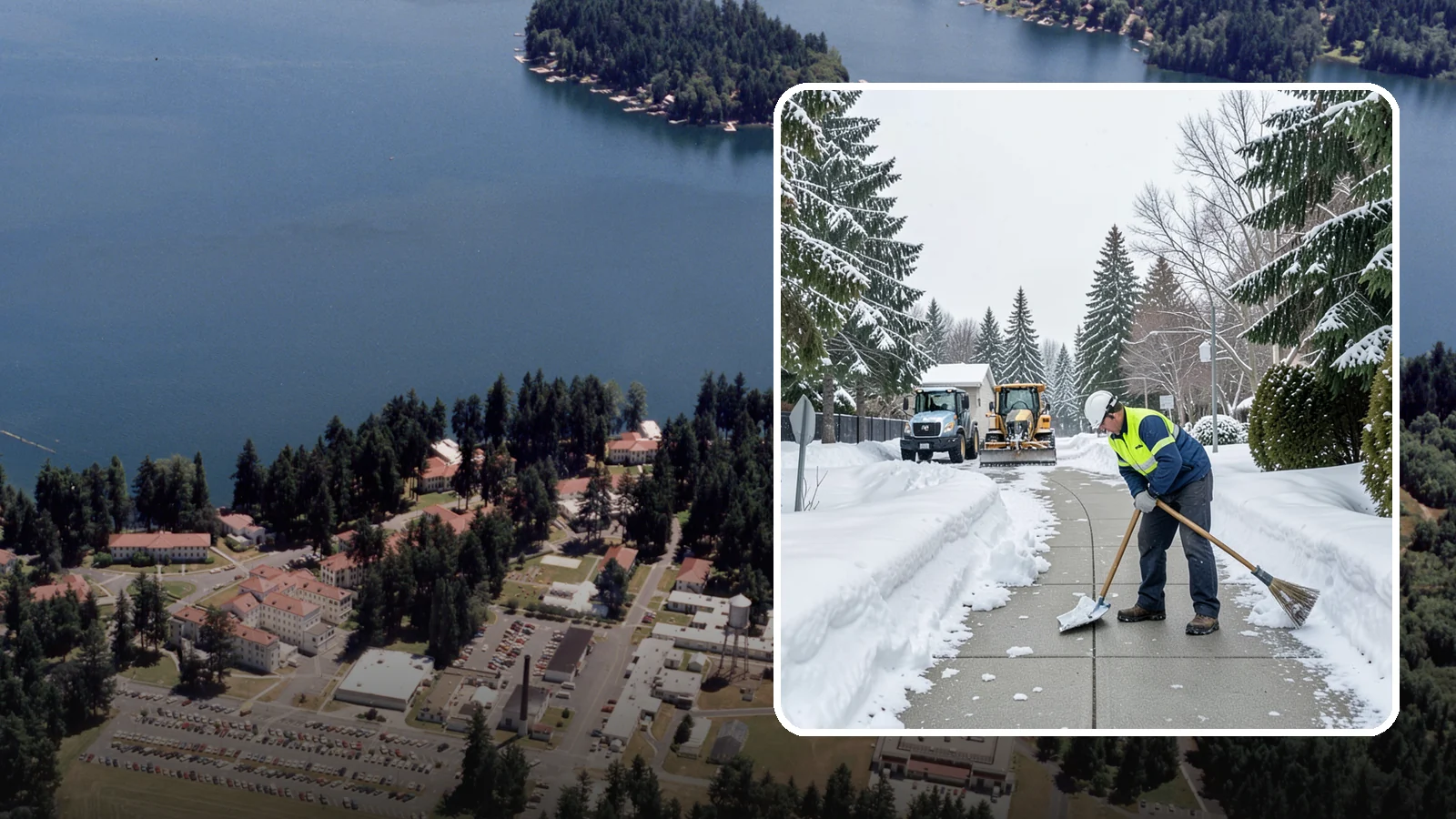Business Entrance Clearing in Lakewood, Pierce County, WA - Keep your business's front doors, entry walks, and thresholds safe and welcoming through every Western Washington ice event.