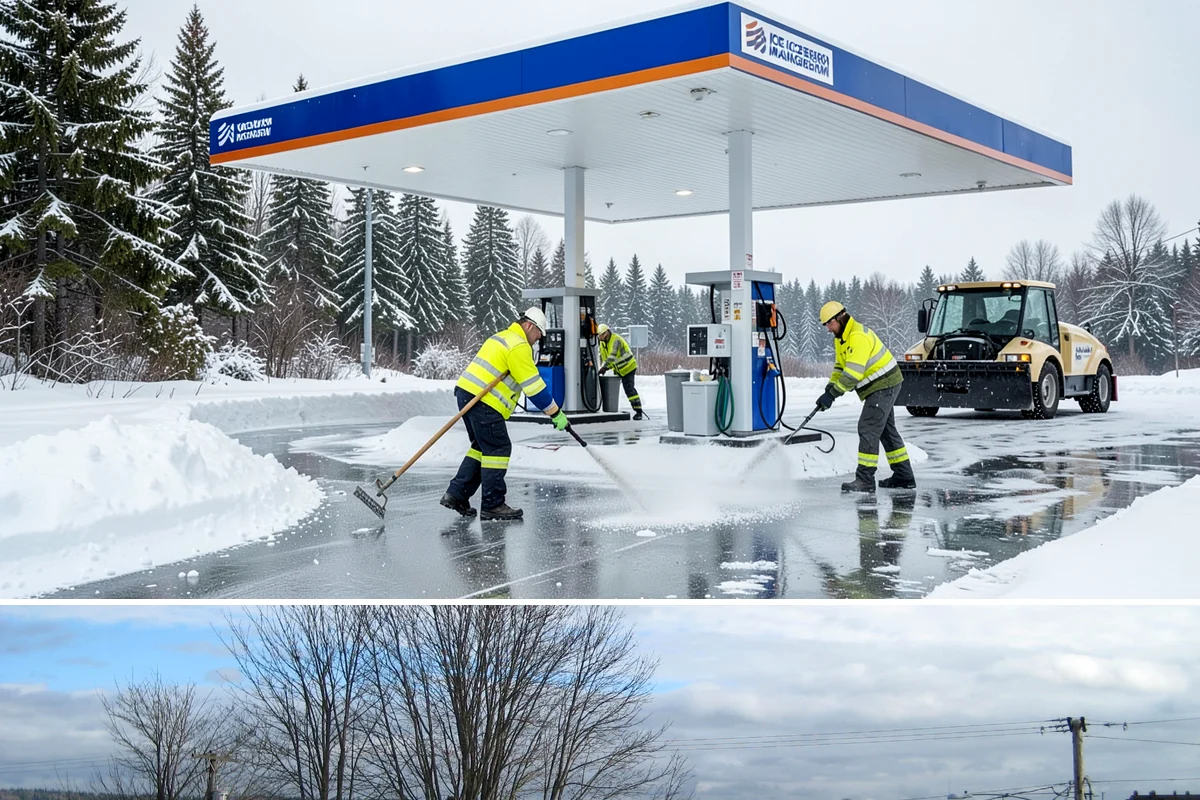 Business Entrance Clearing in Langley, Island County, WA - Entrance clearing matters most during January's freeze-thaw cycles when shaded doorways stay icy well into the day.