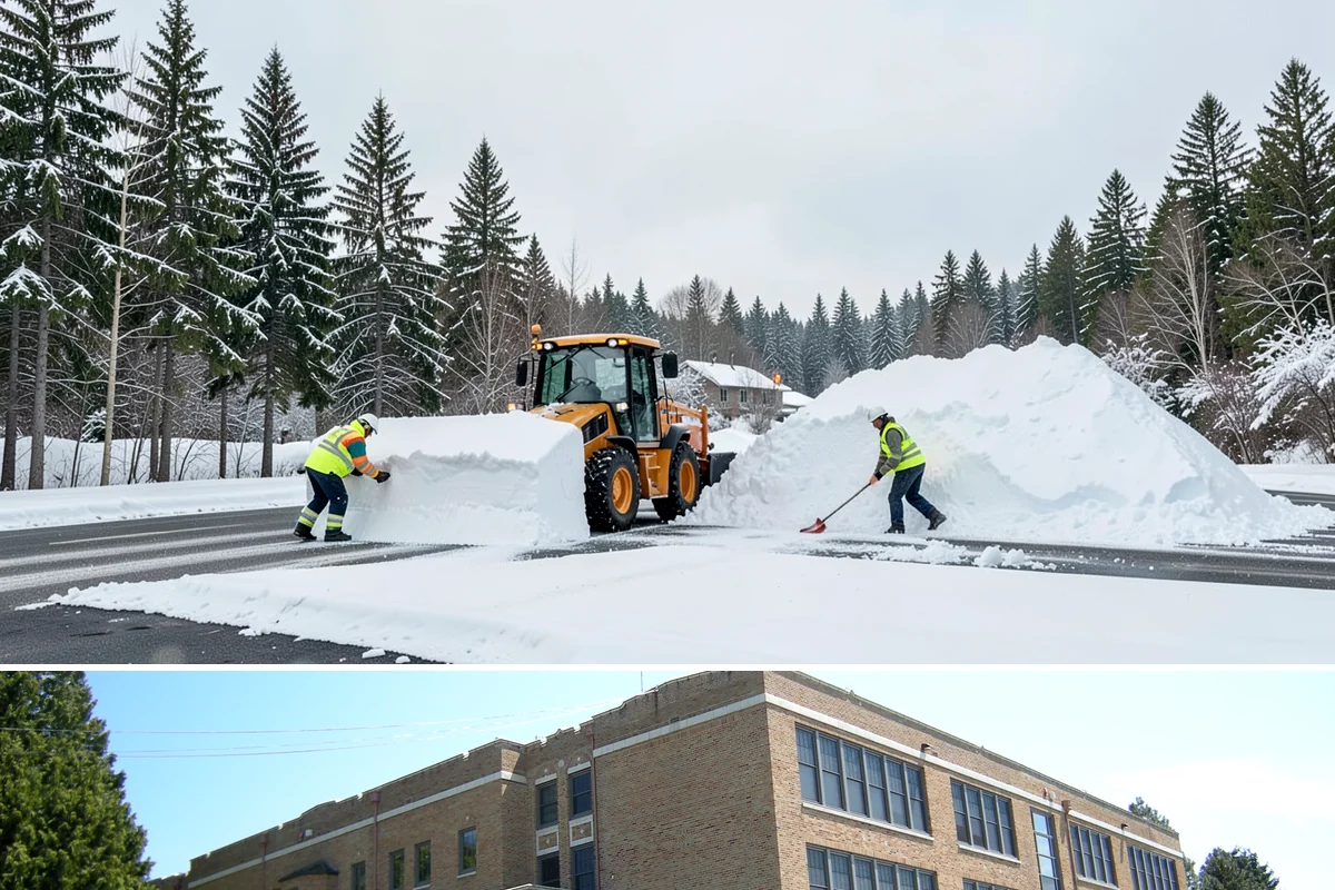 Business Entrance Clearing in Maple Valley, King County, WA - Entrance clearing matters most during January's freeze-thaw cycles when shaded doorways stay icy well into the day.