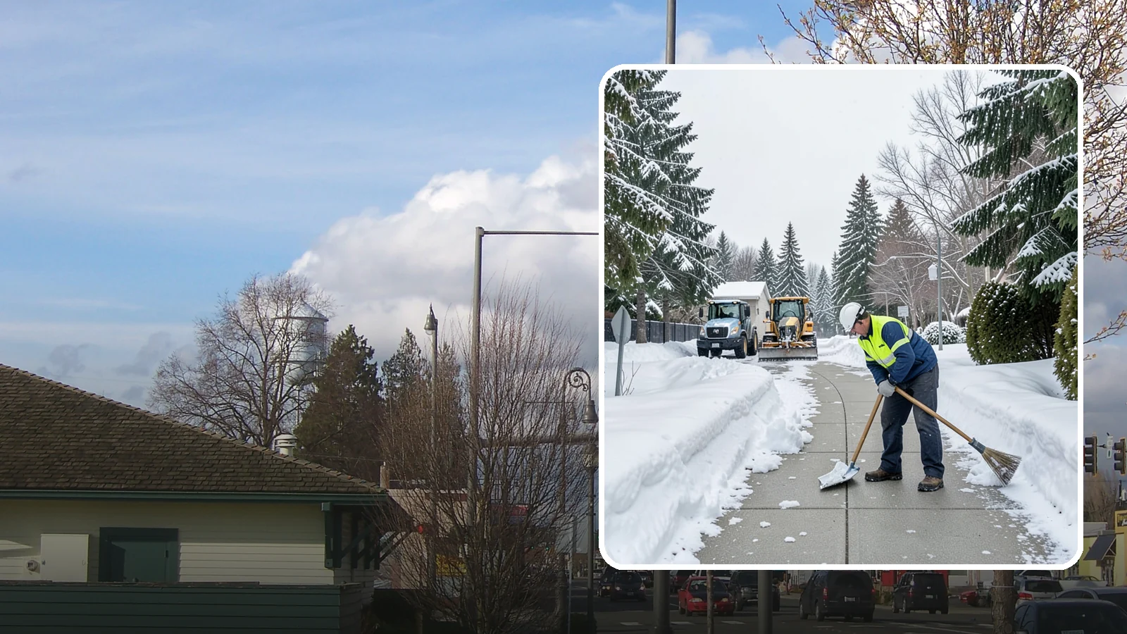 Business Entrance Clearing in Marysville, Snohomish County, WA - Keep your business's front doors, entry walks, and thresholds safe and welcoming through every Western Washington ice event.