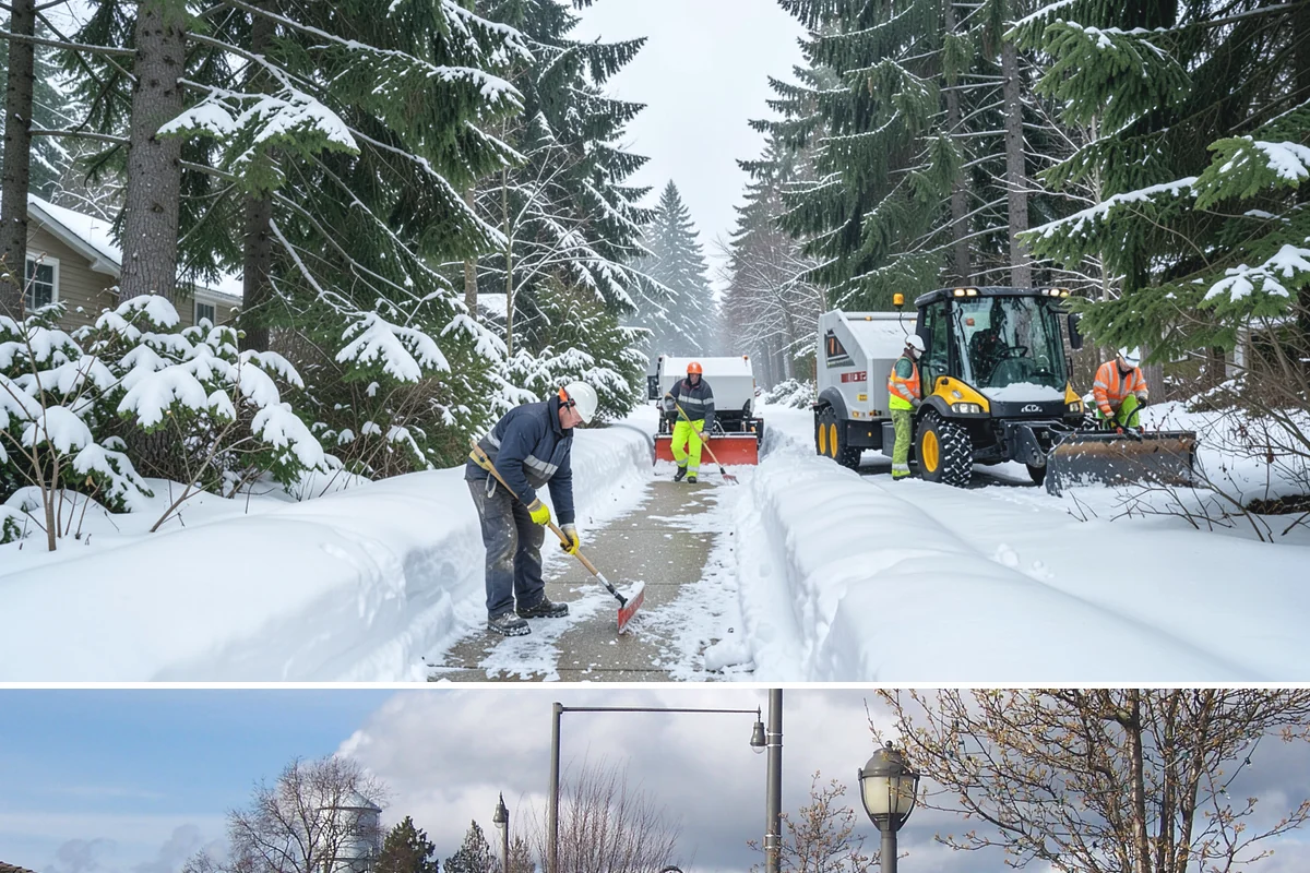 Business Entrance Clearing in Marysville, Snohomish County, WA - Entrance clearing matters most during January's freeze-thaw cycles when shaded doorways stay icy well into the day.