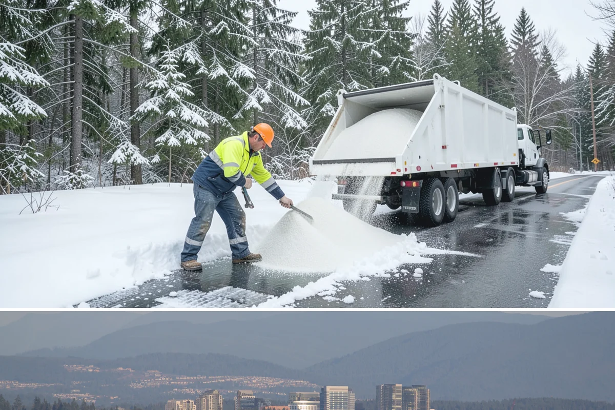 Business Entrance Clearing in Medina, King County, WA - Entrance clearing matters most during January's freeze-thaw cycles when shaded doorways stay icy well into the day.