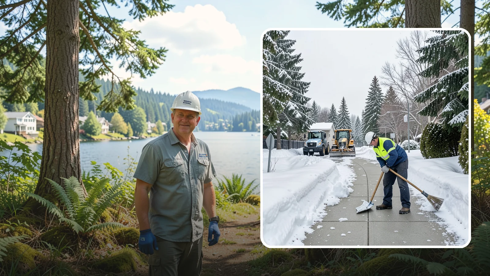 Business Entrance Clearing in Milton, King County, WA - Keep your business's front doors, entry walks, and thresholds safe and welcoming through every Western Washington ice event.