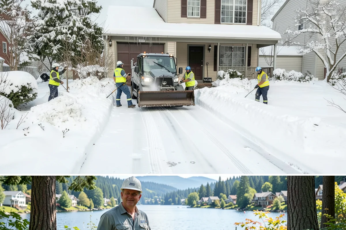 Business Entrance Clearing in Milton, King County, WA - Entrance clearing matters most during January's freeze-thaw cycles when shaded doorways stay icy well into the day.