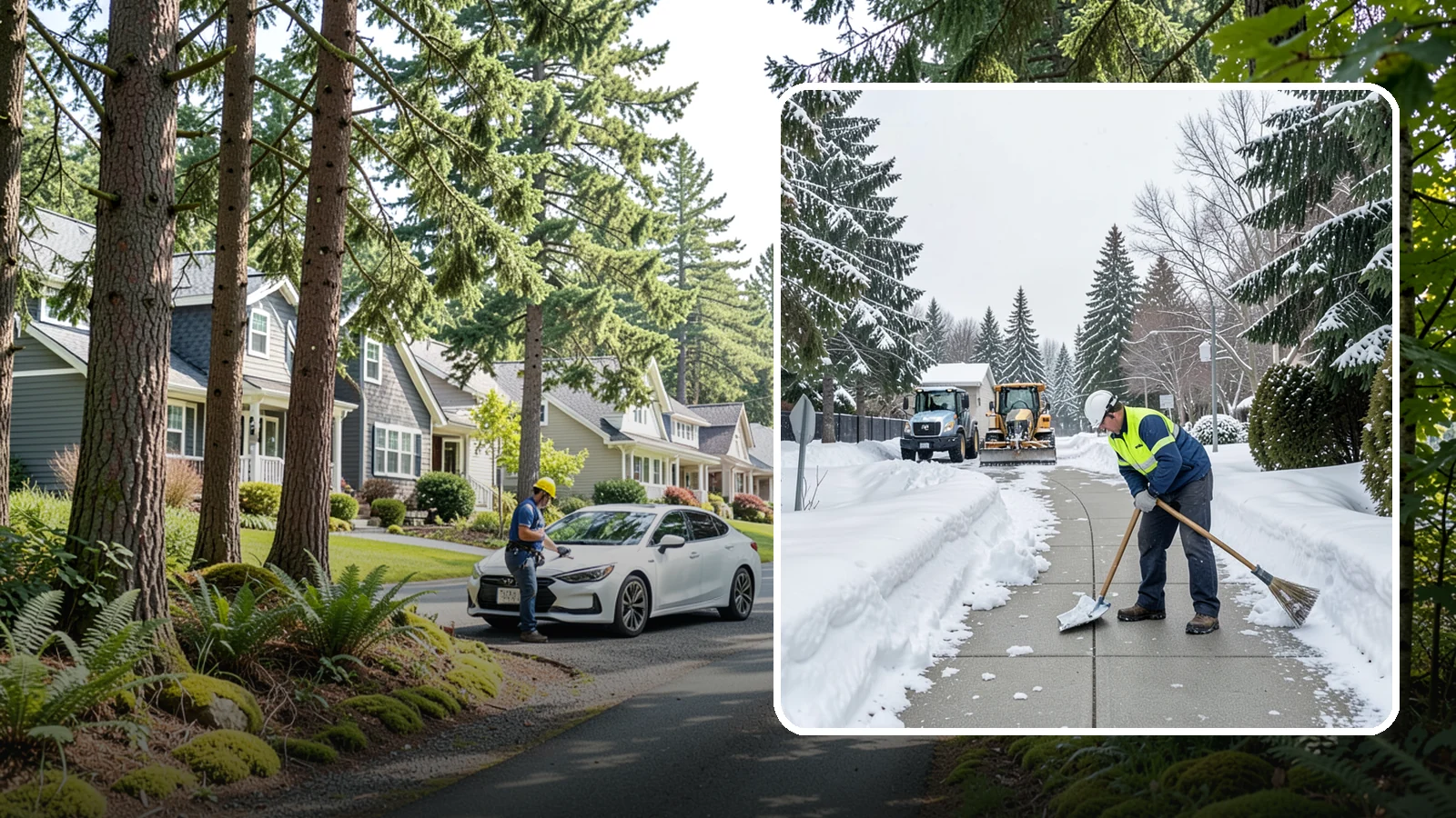 Business Entrance Clearing in Normandy Park, King County, WA - Keep your business's front doors, entry walks, and thresholds safe and welcoming through every Western Washington ice event.