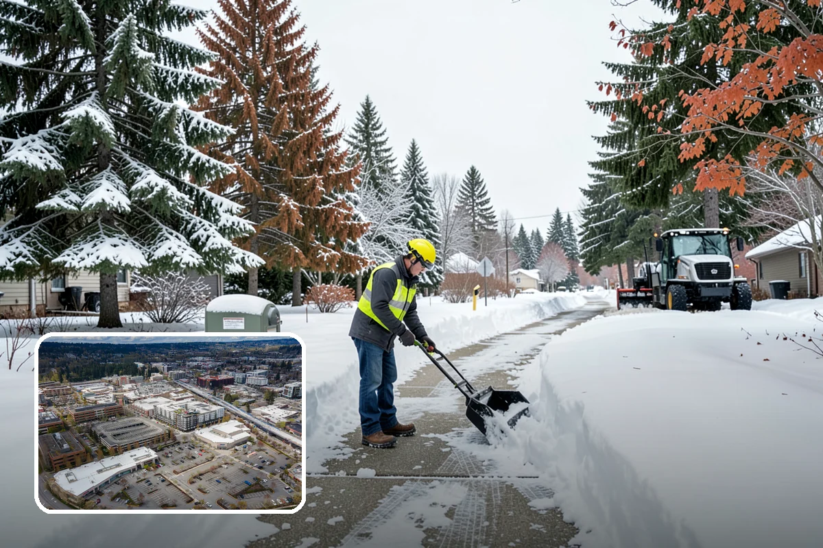 Business Entrance Clearing in Redmond, King County, WA - Safe, welcoming doorways for staff and customers