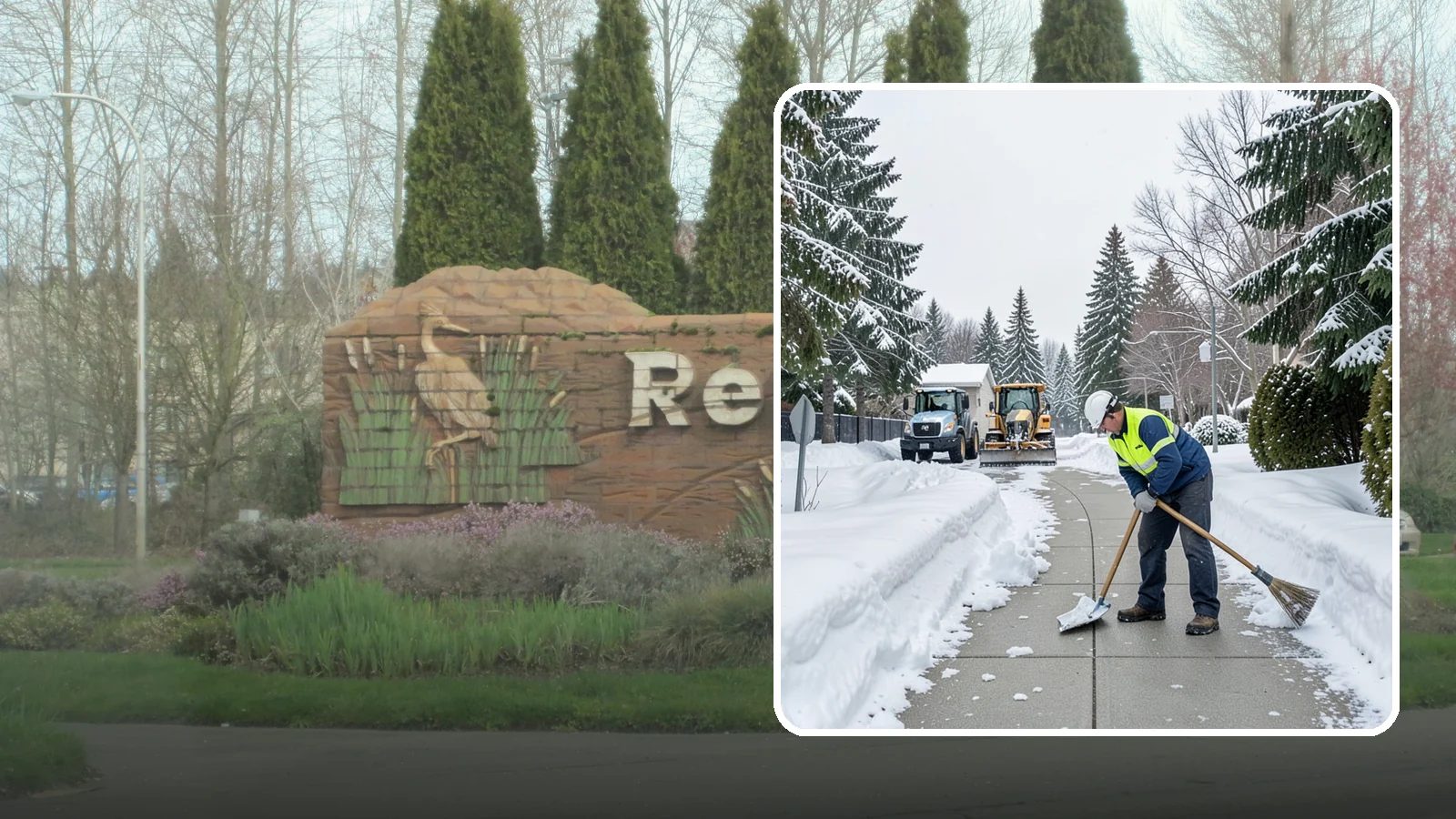 Business Entrance Clearing in Renton, King County, WA - Keep your business's front doors, entry walks, and thresholds safe and welcoming through every Western Washington ice event.