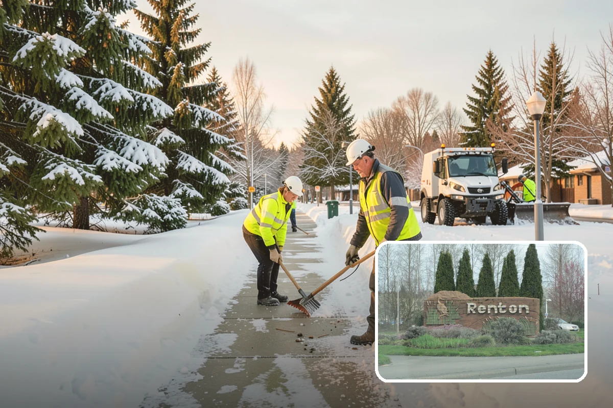 Business Entrance Clearing in Renton, King County, WA - Safe, welcoming doorways for staff and customers