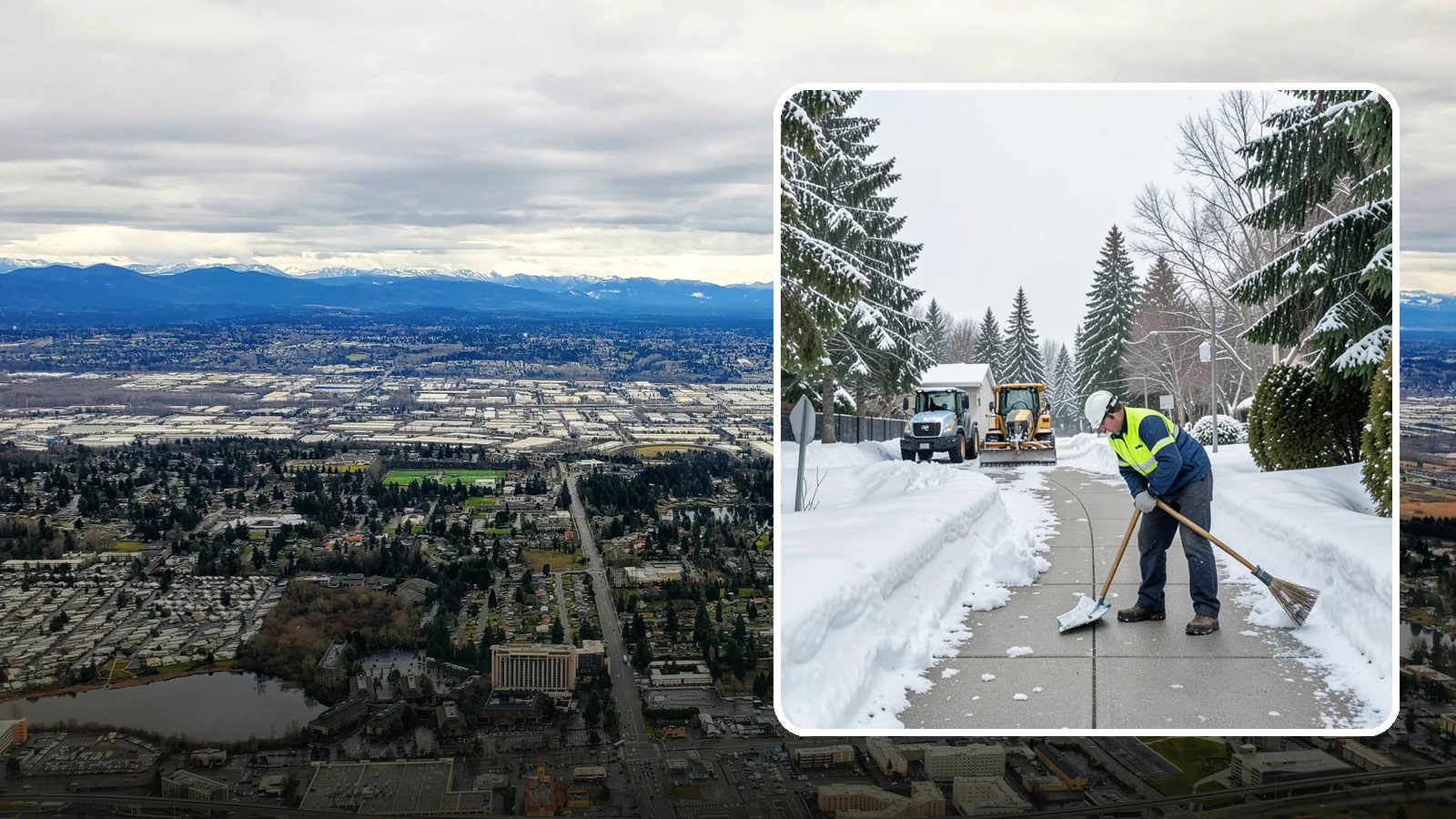 Business Entrance Clearing in SeaTac, King County, WA - Keep your business's front doors, entry walks, and thresholds safe and welcoming through every Western Washington ice event.