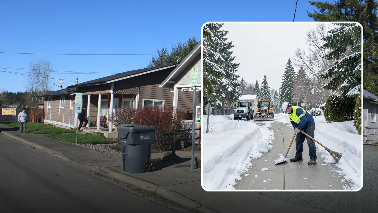 Business Entrance Clearing in South Prairie, Pierce County, WA - Keep your business's front doors, entry walks, and thresholds safe and welcoming through every Western Washington ice event.