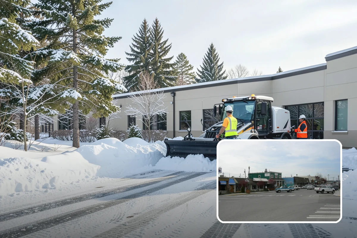 Business Entrance Clearing in Stanwood, Snohomish County, WA - Safe, welcoming doorways for staff and customers