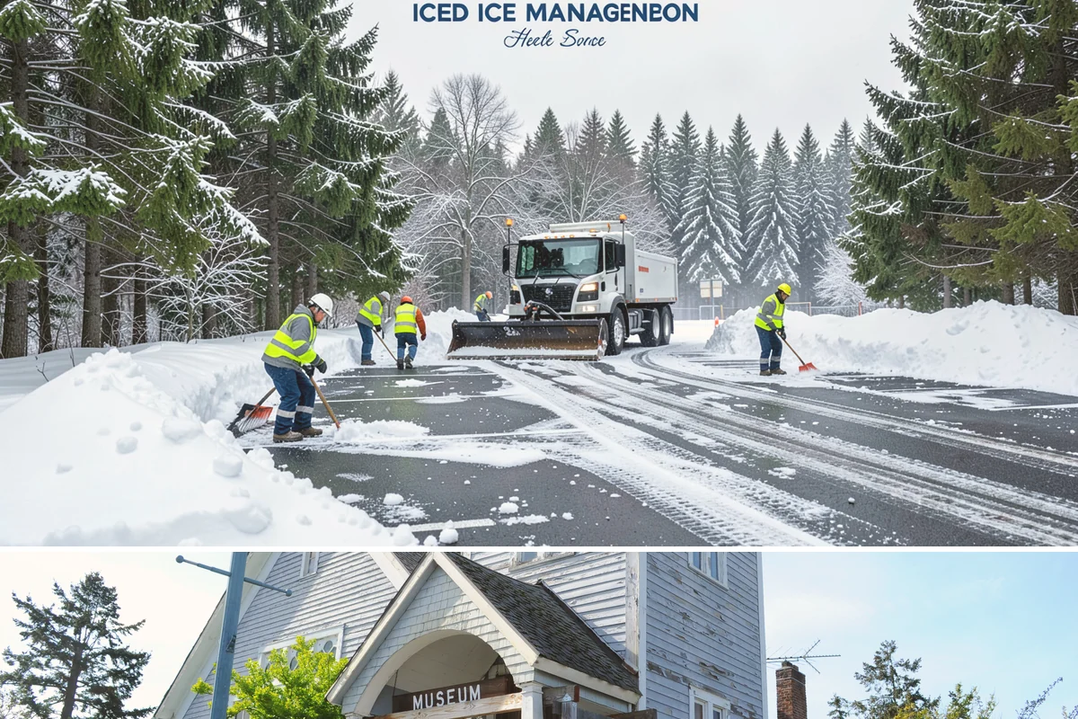 Business Entrance Clearing in Steilacoom, Pierce County, WA - Entrance clearing matters most during January's freeze-thaw cycles when shaded doorways stay icy well into the day.