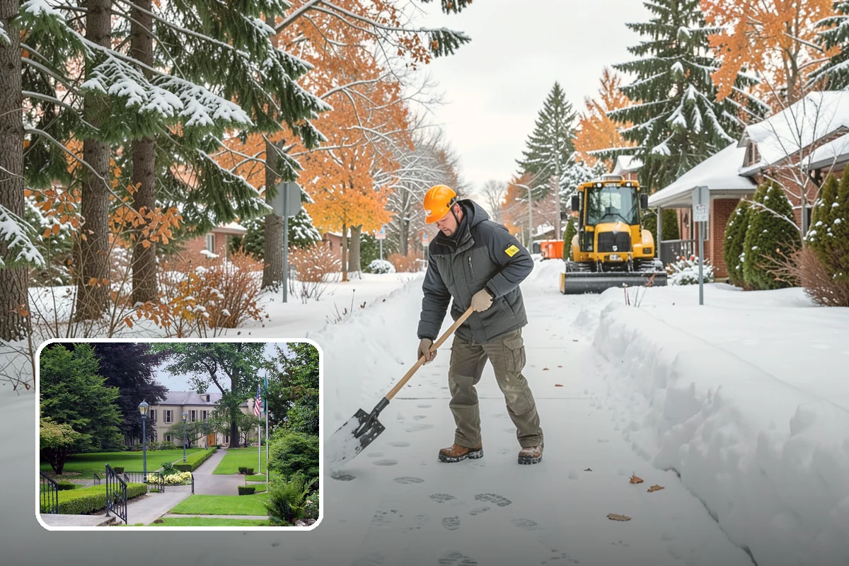 Business Entrance Clearing in Woodinville, King County, WA - Safe, welcoming doorways for staff and customers