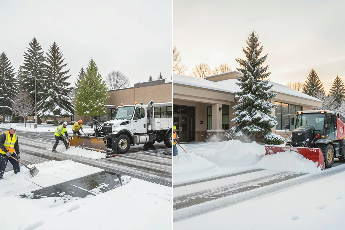 Business Park Deicing in Anacortes, Skagit County, WA - Map internal drives, entrances, and cross-park walks with management