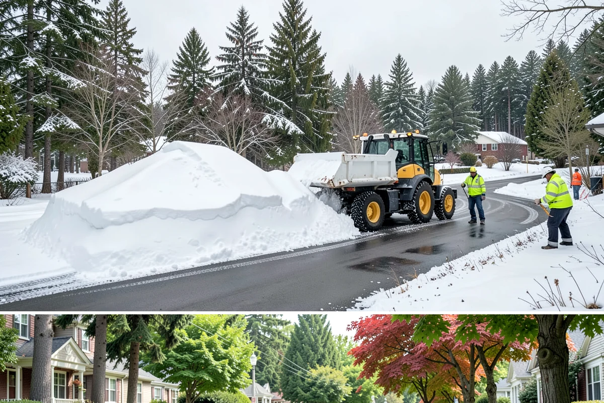 Business Park Deicing in Beaux Arts Village, King County, WA - Coverage runs the winter season with commute-focused readiness during the freezing-rain events that stall lowland business...