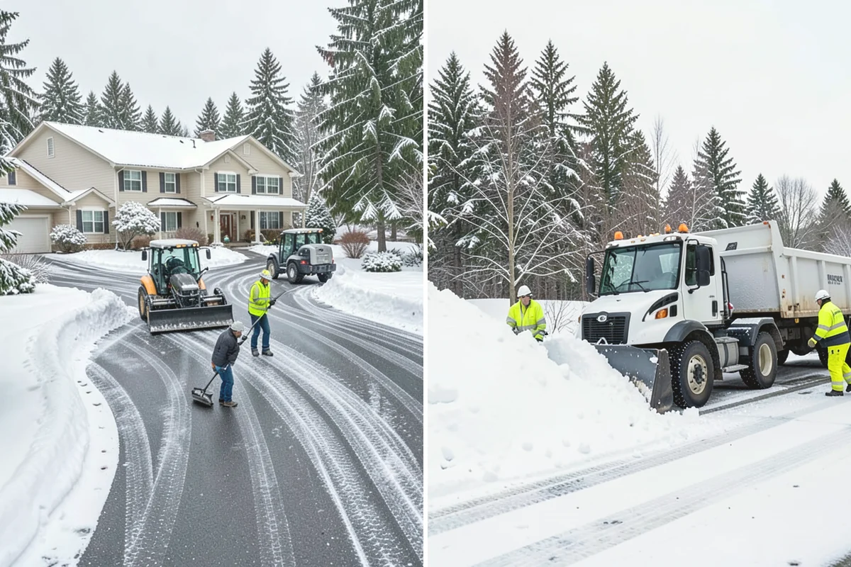 Business Park Deicing in Black Diamond, King County, WA - Map internal drives, entrances, and cross-park walks with management