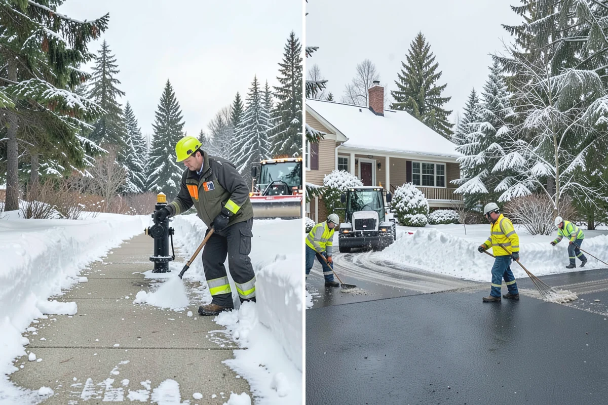Business Park Deicing in Bonney Lake, Pierce County, WA - Map internal drives, entrances, and cross-park walks with management
