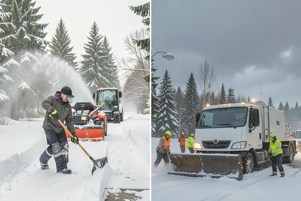 Business Park Deicing in Bothell, King County, WA - Map internal drives, entrances, and cross-park walks with management