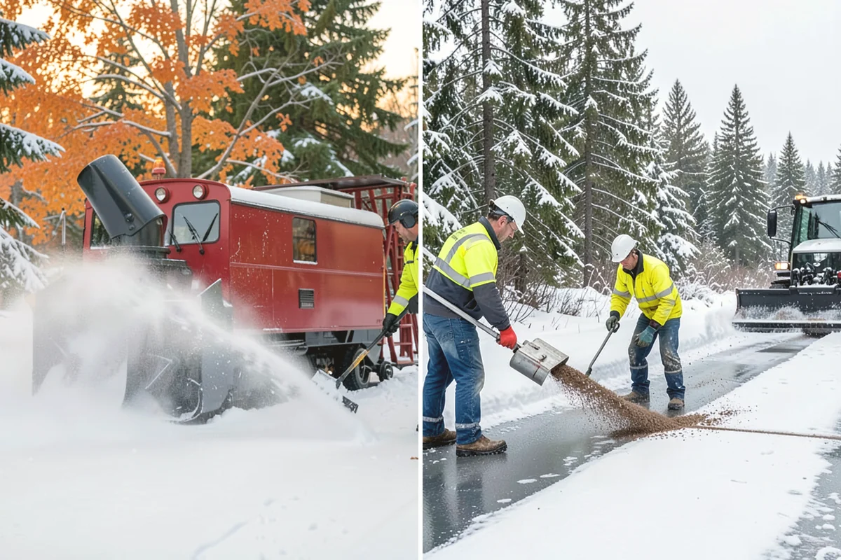 Business Park Deicing in Carnation, King County, WA - Map internal drives, entrances, and cross-park walks with management