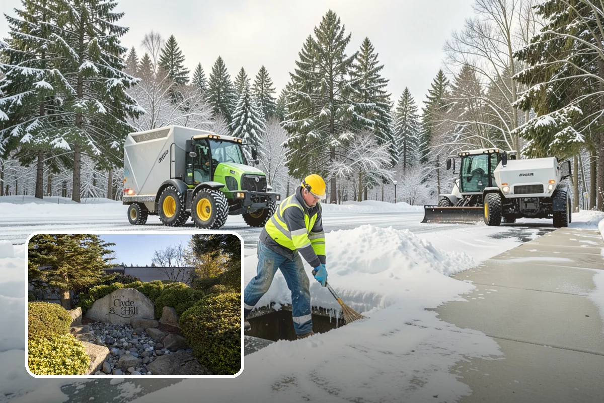 Business Park Deicing in Clyde Hill, King County, WA - Coordinates ice control across every building and tenant