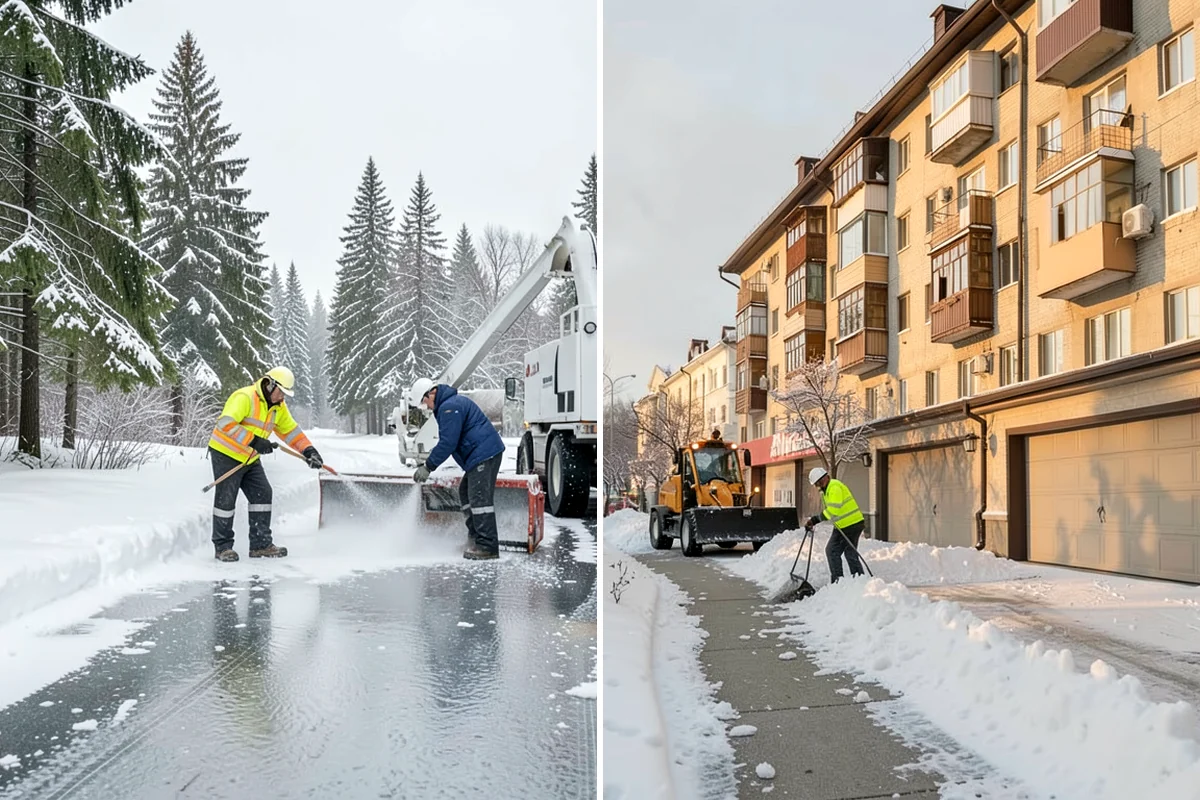 Business Park Deicing in Clyde Hill, King County, WA - Map internal drives, entrances, and cross-park walks with management