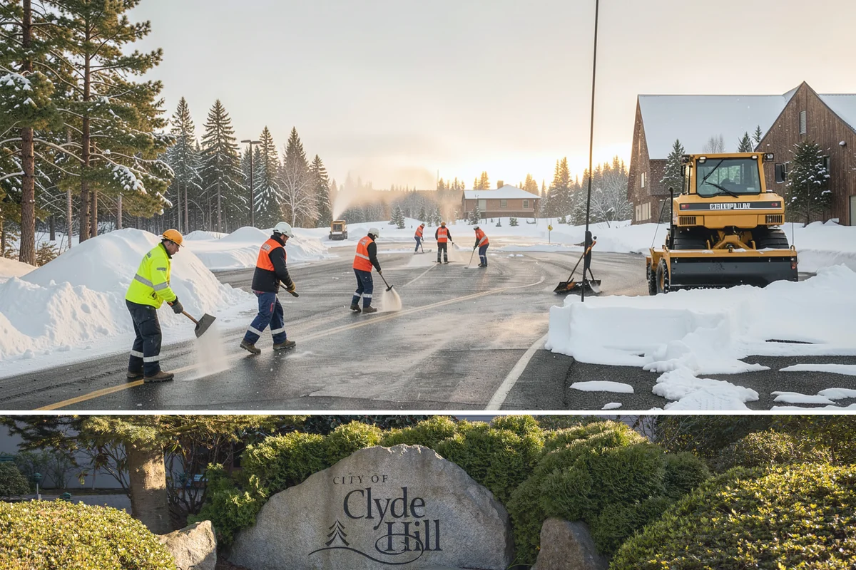 Business Park Deicing in Clyde Hill, King County, WA - Coverage runs the winter season with commute-focused readiness during the freezing-rain events that stall lowland business...