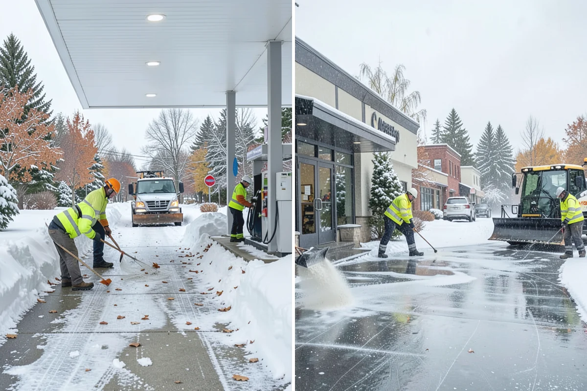 Business Park Deicing in Coupeville, Island County, WA - Map internal drives, entrances, and cross-park walks with management