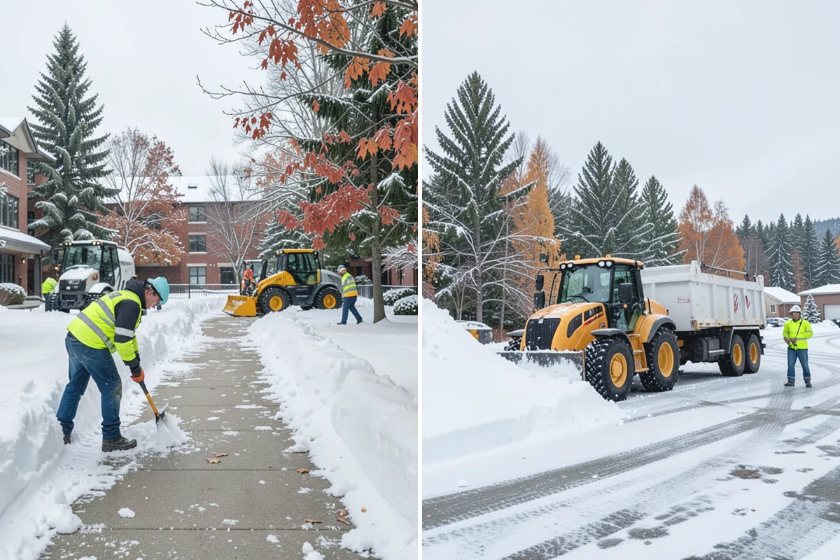Business Park Deicing in Darrington, Snohomish County, WA - Map internal drives, entrances, and cross-park walks with management