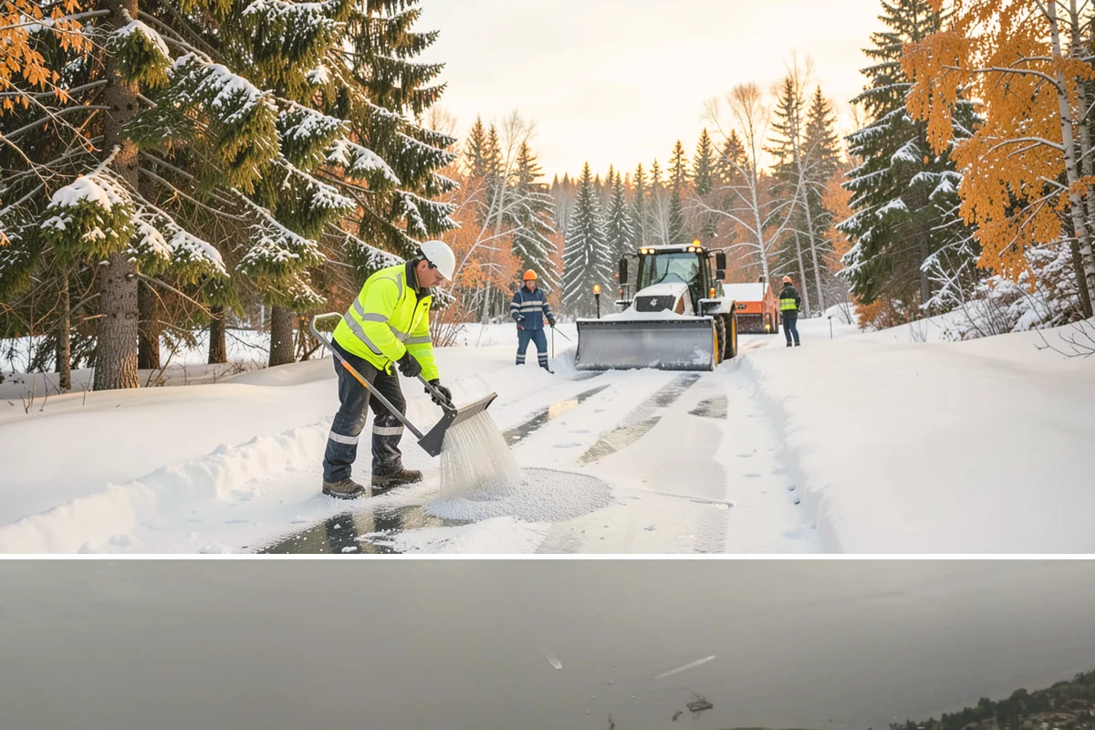 Business Park Deicing in Des Moines, King County, WA - Coverage runs the winter season with commute-focused readiness during the freezing-rain events that stall lowland business...