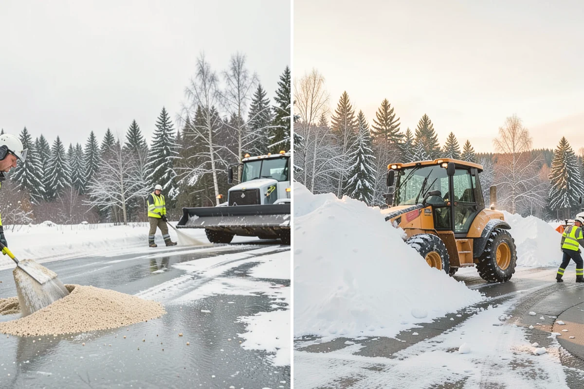 Business Park Deicing in Eatonville, Pierce County, WA - Map internal drives, entrances, and cross-park walks with management