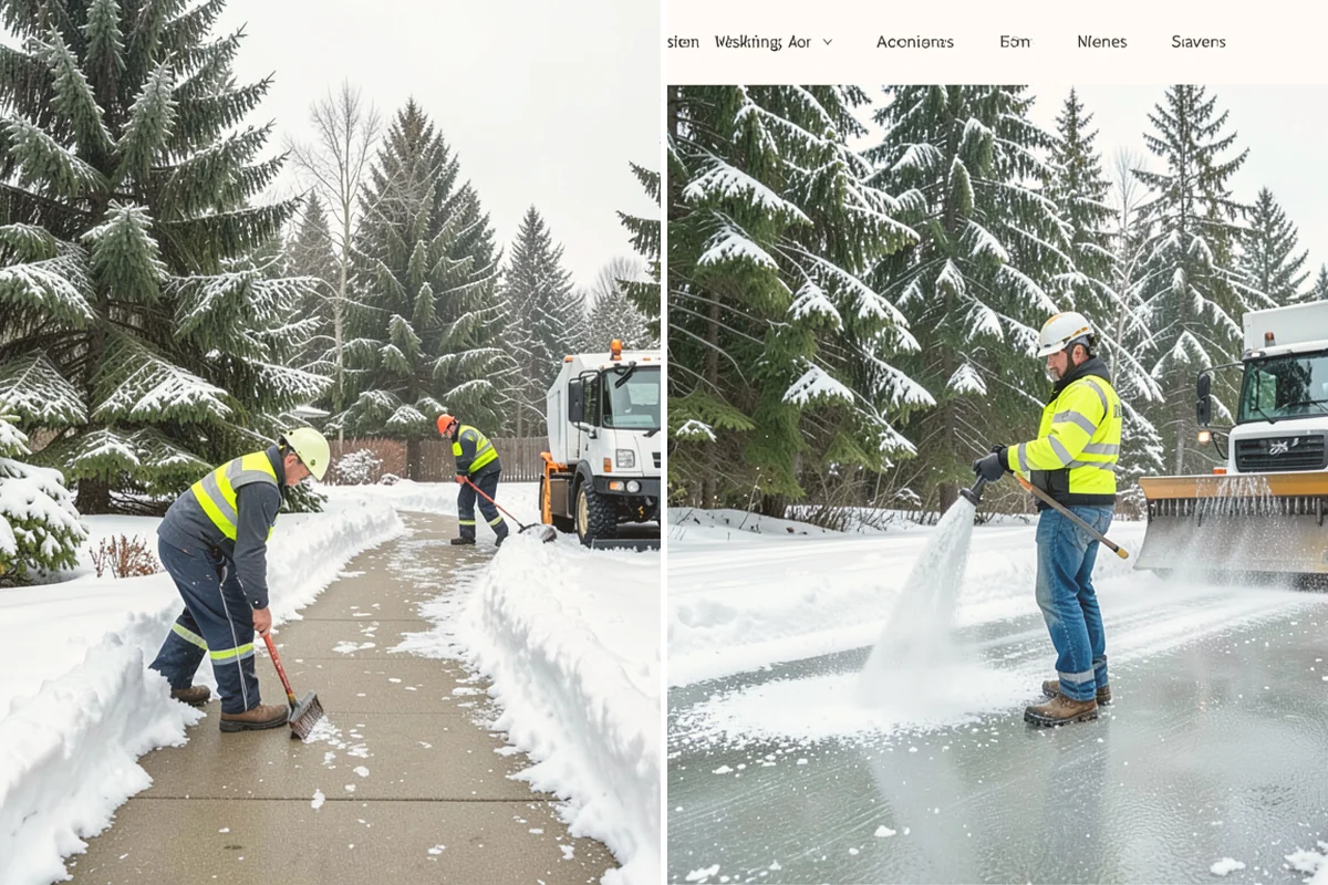 Business Park Deicing in Edmonds, Snohomish County, WA - Map internal drives, entrances, and cross-park walks with management
