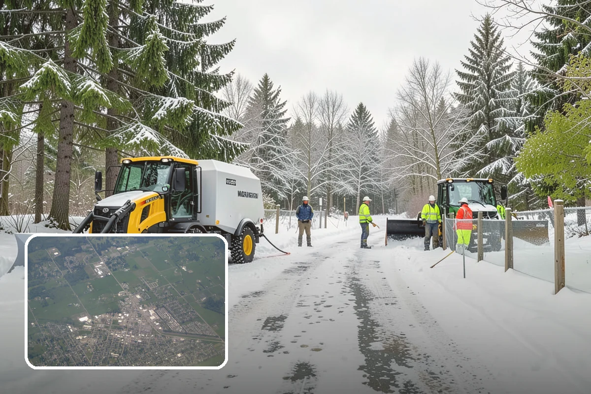 Business Park Deicing in Enumclaw, King County, WA - Coordinates ice control across every building and tenant