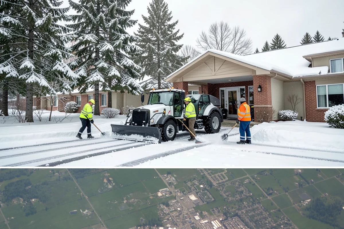 Business Park Deicing in Enumclaw, King County, WA - Coverage runs the winter season with commute-focused readiness during the freezing-rain events that stall lowland business...