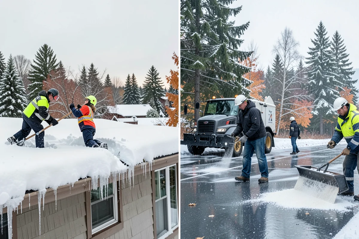 Business Park Deicing in Everett, Snohomish County, WA - Map internal drives, entrances, and cross-park walks with management