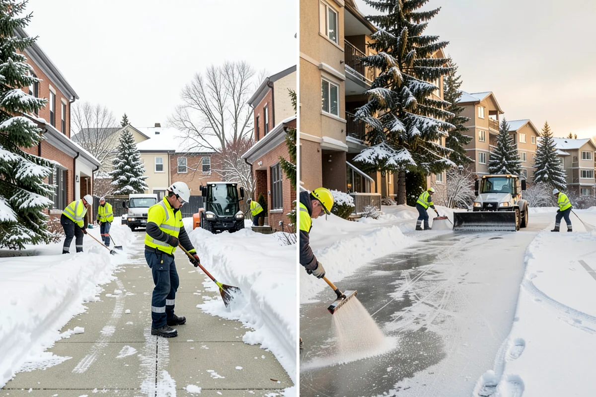 Business Park Deicing in Federal Way, King County, WA - Map internal drives, entrances, and cross-park walks with management