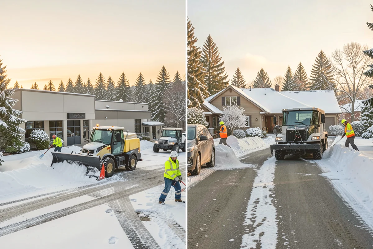 Business Park Deicing in Fife, Pierce County, WA - Map internal drives, entrances, and cross-park walks with management