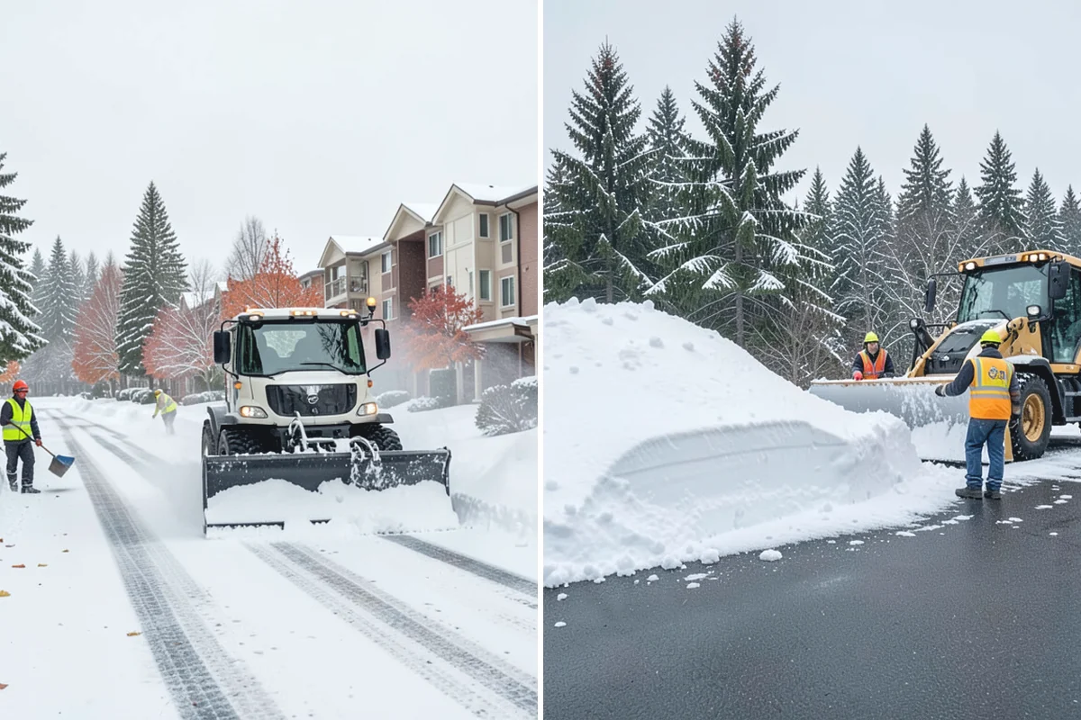 Business Park Deicing in Granite Falls, Snohomish County, WA - Map internal drives, entrances, and cross-park walks with management