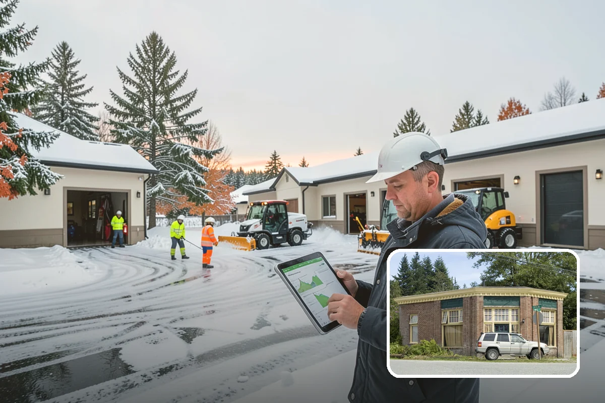 Business Park Deicing in Hamilton, Skagit County, WA - Coordinates ice control across every building and tenant
