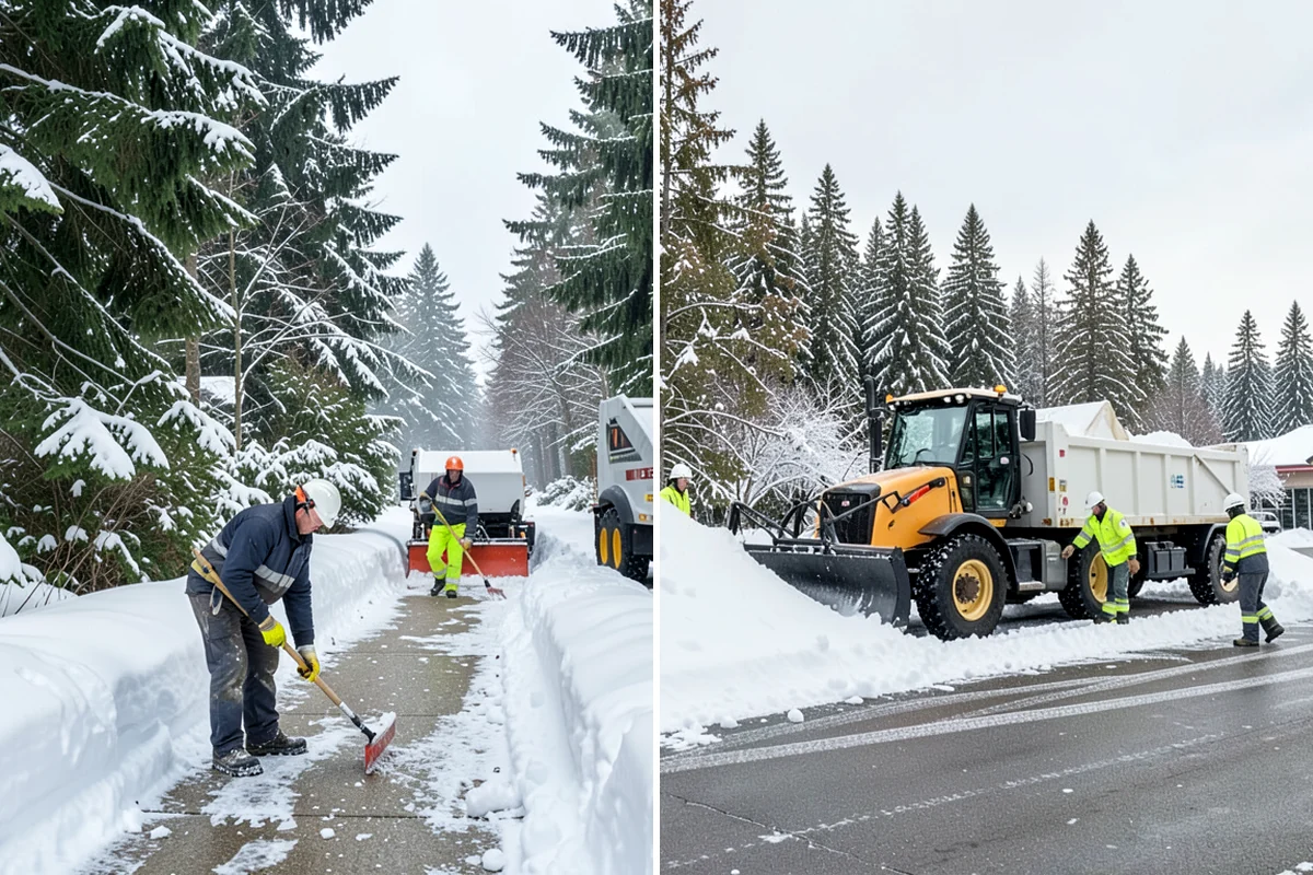 Business Park Deicing in Hunts Point, King County, WA - Map internal drives, entrances, and cross-park walks with management