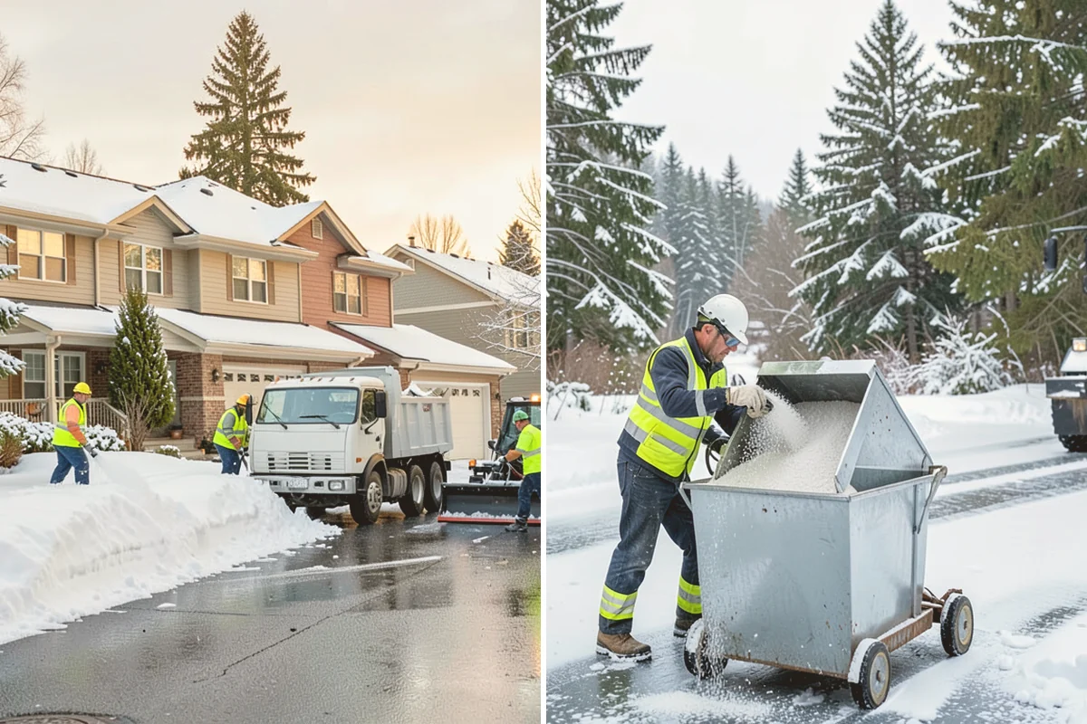 Business Park Deicing in Index, Snohomish County, WA - Map internal drives, entrances, and cross-park walks with management