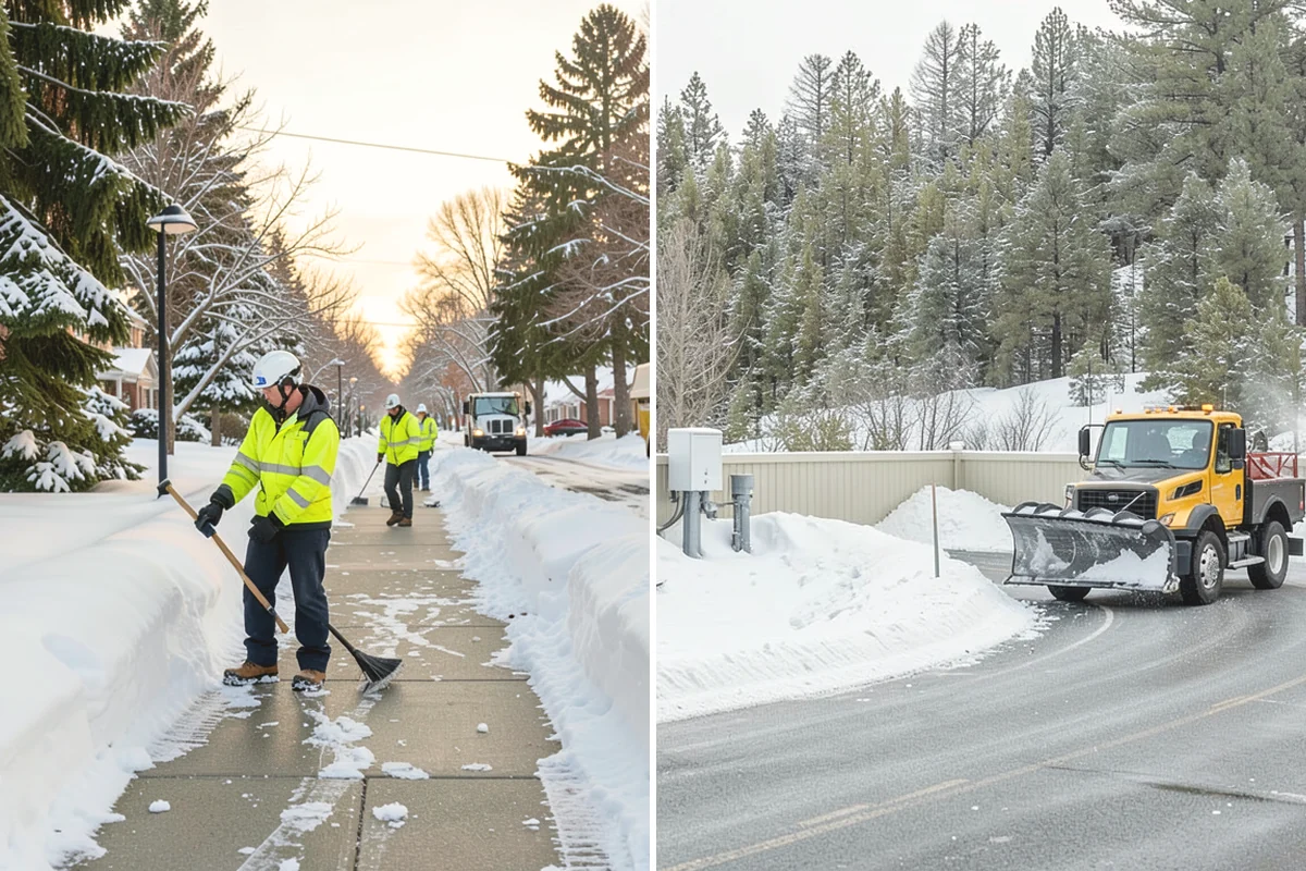 Business Park Deicing in Issaquah, King County, WA - Map internal drives, entrances, and cross-park walks with management