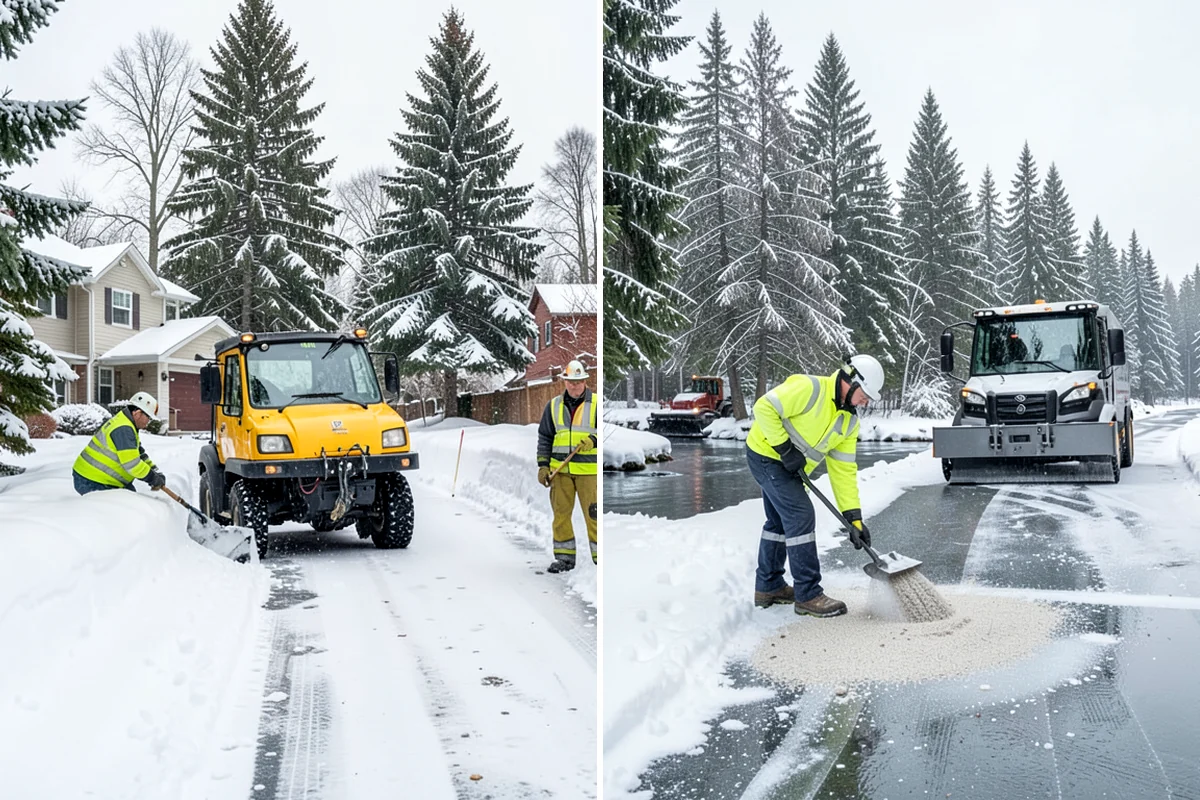 Business Park Deicing in Kenmore, King County, WA - Map internal drives, entrances, and cross-park walks with management