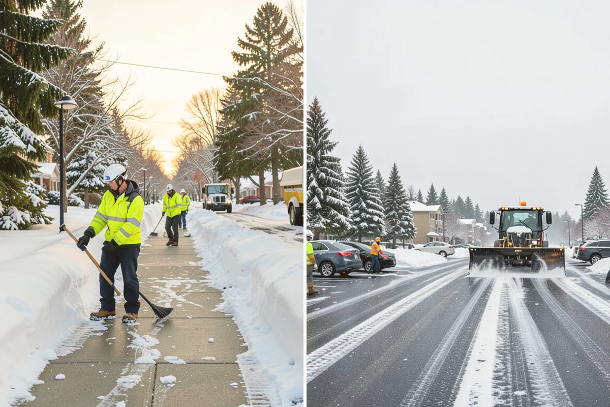 Business Park Deicing in Kent, King County, WA - Map internal drives, entrances, and cross-park walks with management