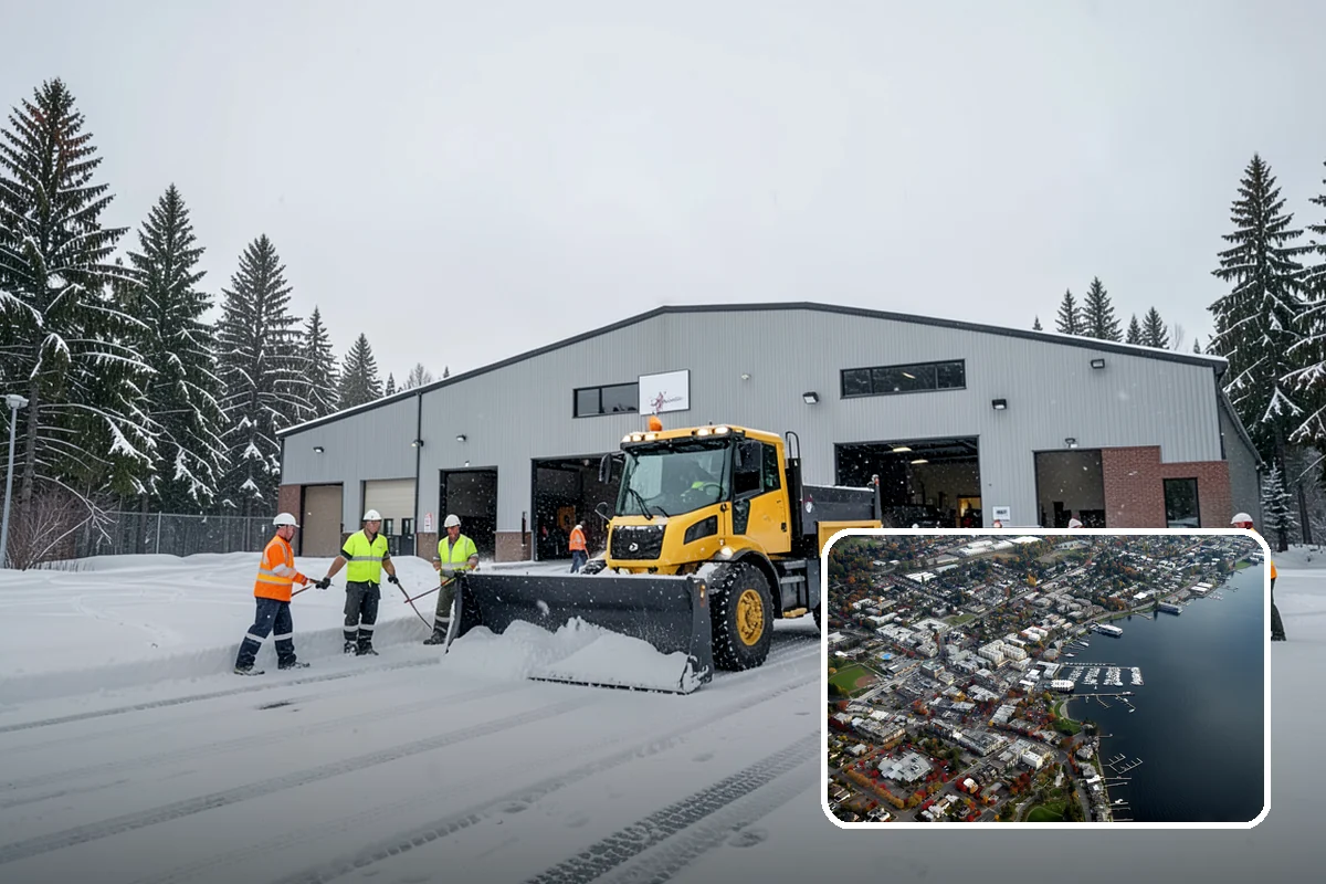 Business Park Deicing in Kirkland, King County, WA - Coordinates ice control across every building and tenant