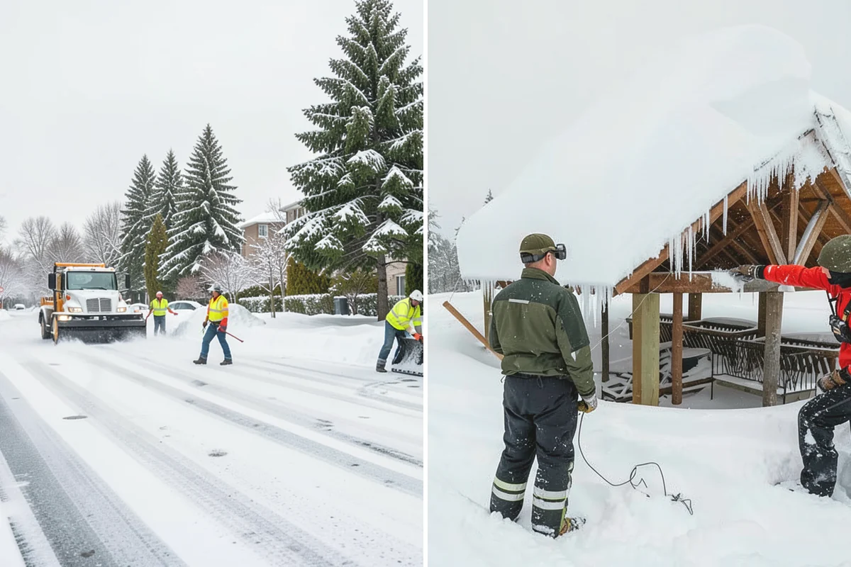 Business Park Deicing in La Conner, Skagit County, WA - Map internal drives, entrances, and cross-park walks with management