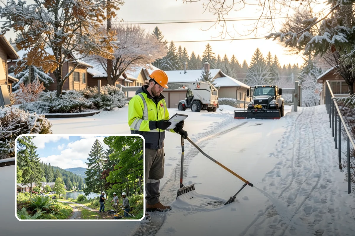 Business Park Deicing in Lake Forest Park, King County, WA - Coordinates ice control across every building and tenant