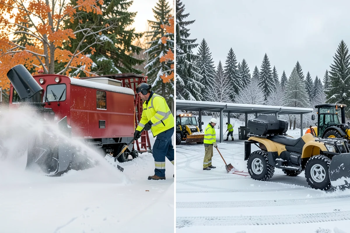 Business Park Deicing in Lake Forest Park, King County, WA - Map internal drives, entrances, and cross-park walks with management